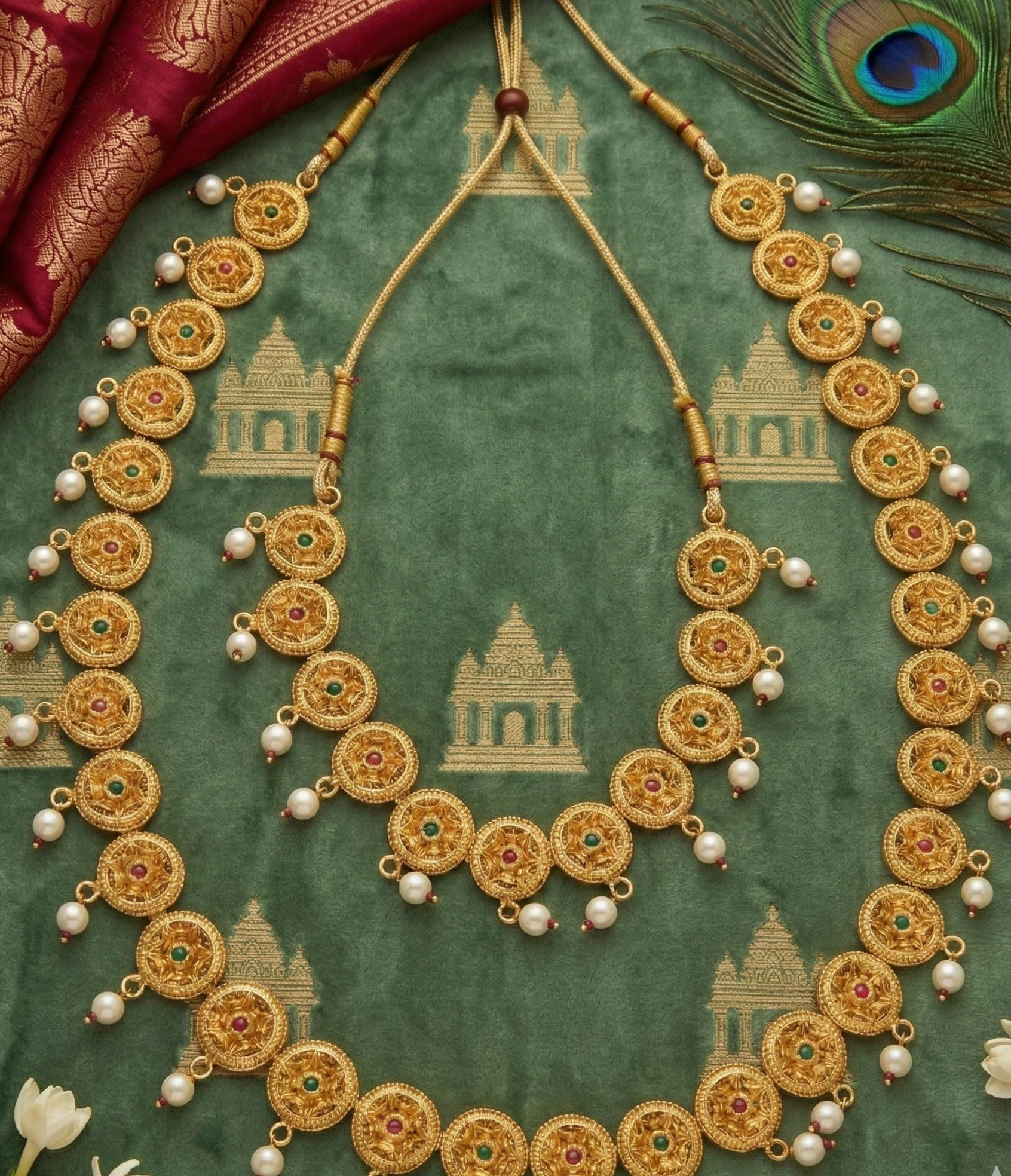 BeautifulTraditional multi-layered pearl jewelry set 2 BeautifulTraditional multi-layered pearl jewelry set