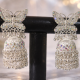 Silver Butterfly Filigree Jhumka Earrings with Iridescent Crystals 4 ChatGPT Image Feb 26 2026 08 58 52 PM