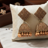 Amber Crystal Pave Jhumka Earrings 6 Gemini Generated Image in3fqkin3fqkin3f