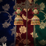 Antique Gold Floral Mosaic Jhumka Earrings 5 Gemini Generated Image s0yy1os0yy1os0yy