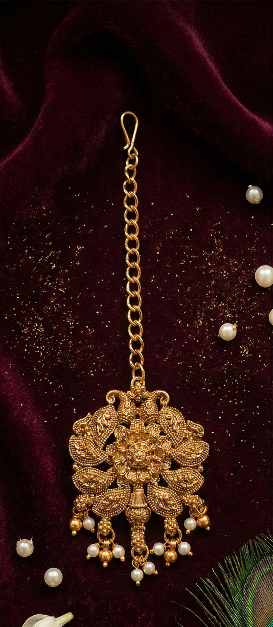 Intricate Temple-Style Choker and Long Necklace Set 4 Intricate Temple-Style Choker and Long Necklace Set