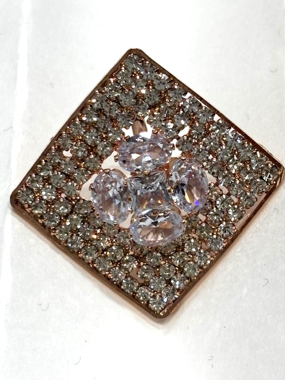 Geometric Pave Cushion Statement Ring 2 Geometric Pave Cushion Statement Ring