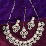 Blush Pink Mosaic Choker, Earring & Maang Tika Set 5 PHOTO 2026 02 05 21 38 03