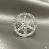 Silver Starburst Mandala Ring