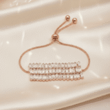 Rose Gold Crystal Adjustable Bracelet 3 bracelet