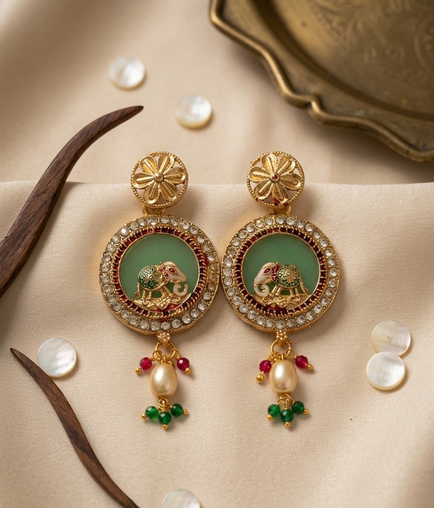 Royal Airavata Handcrafted Pendant Set 2 Royal Airavata Handcrafted Pendant Set