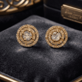 Elegant Crystal Round Stud Earrings for Women | Sparkling Party & Festive Earrings 2 Elegant crystal round stud earrings for women