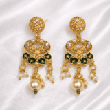 meenakari kundan choker set in indore with pearl bridal jewellery