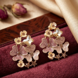 Whispering Bloom Crystal Enamel Earrings 2 1 13