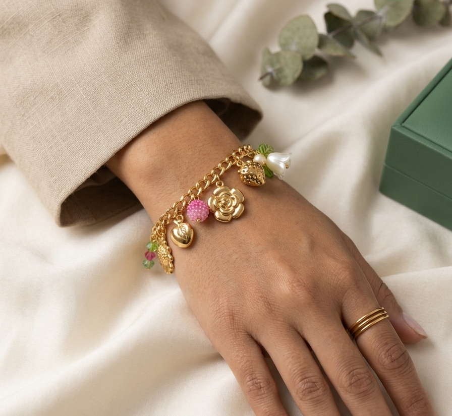 The Forever Bloom Charm Bracelet 1 The Forever Bloom Charm Bracelet