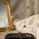 Elegant Multicolor Heart Crystal Anti-Tarnish Necklace & Earring Set 2 90 3